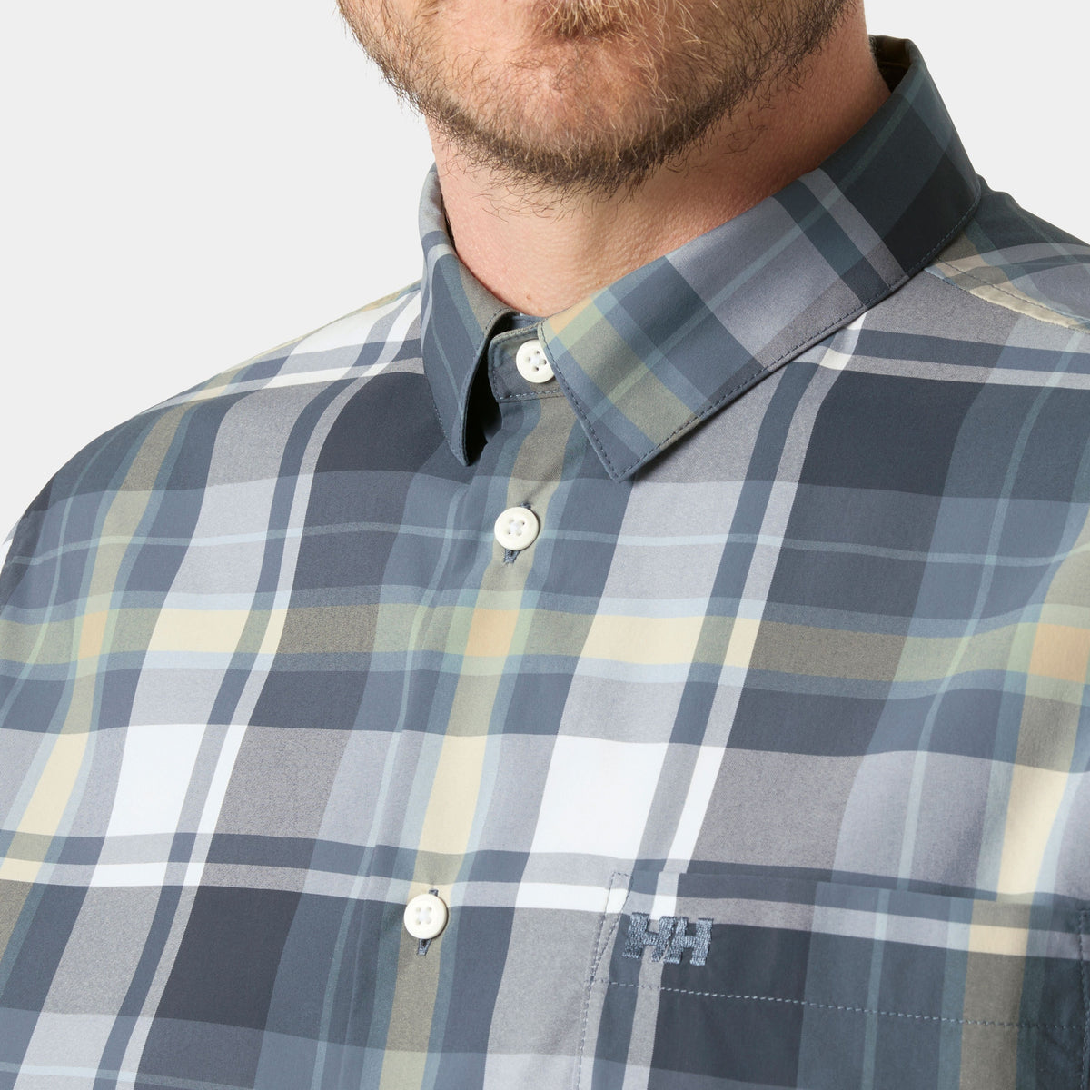 FJORD QD SS SHIRT 20, WASHED NAVY, L