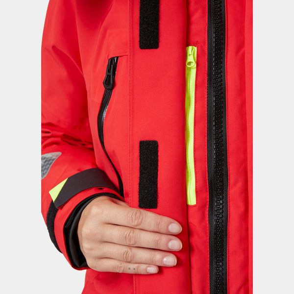 W SKAGEN OFFSHORE JACKET, ALERT RED, L
