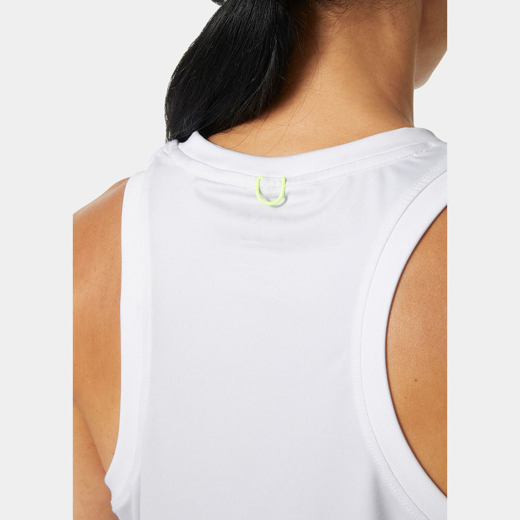 W OCEAN CROPPED TANK TOP, WHITE, XL