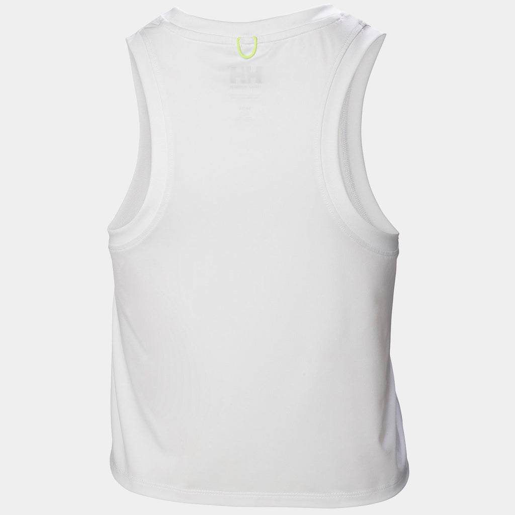 W OCEAN CROPPED TANK TOP, WHITE, XL
