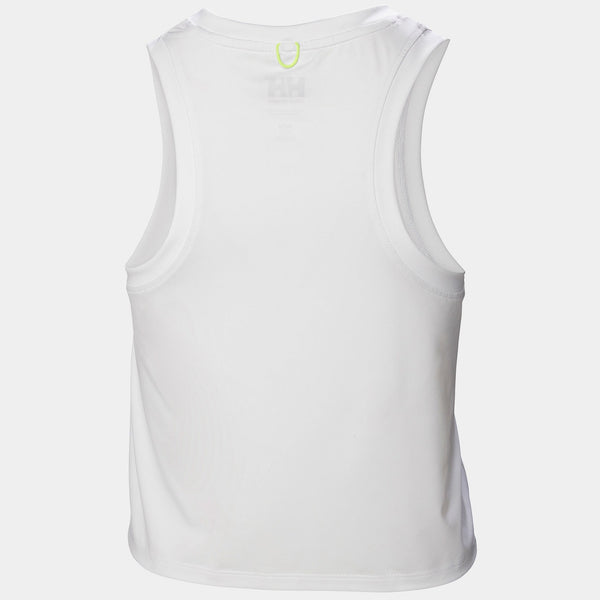 W OCEAN CROPPED TANK TOP, WHITE, XL