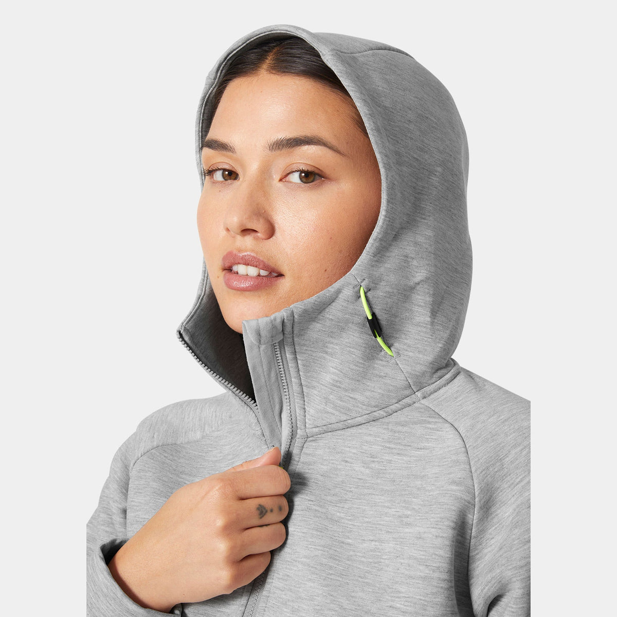 W HP OCEAN FZ JACKET 20, GREY MELANG, L