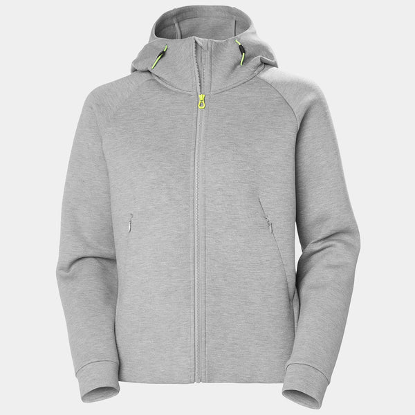 W HP OCEAN FZ JACKET 20, GREY MELANG, L