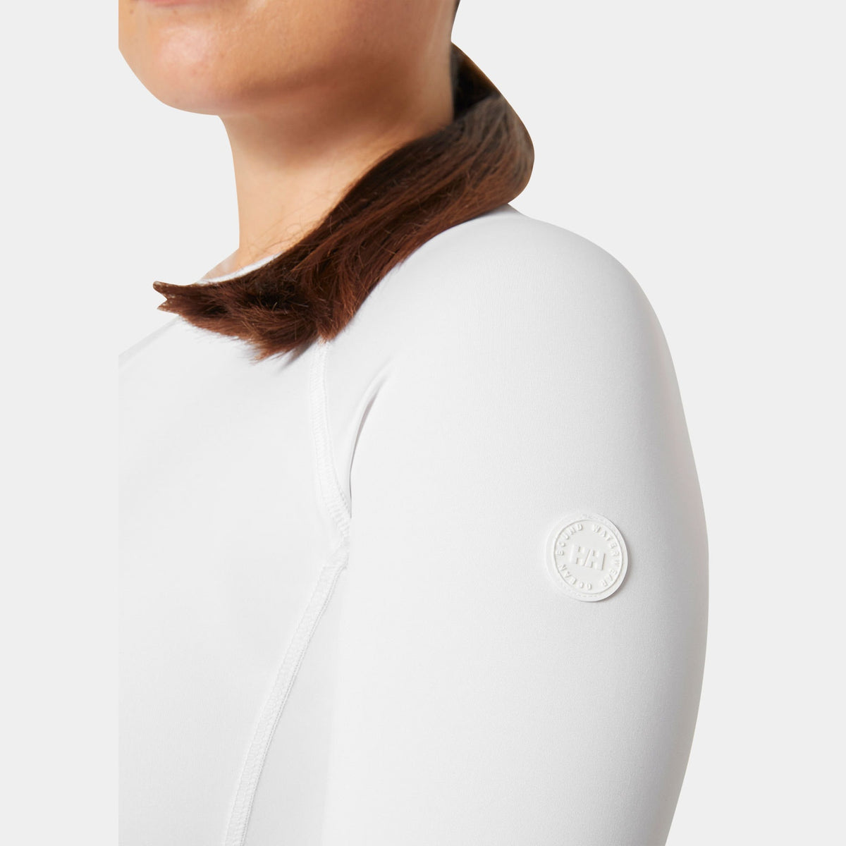 W WATERWEAR RASHGUARD, WHITE, XL