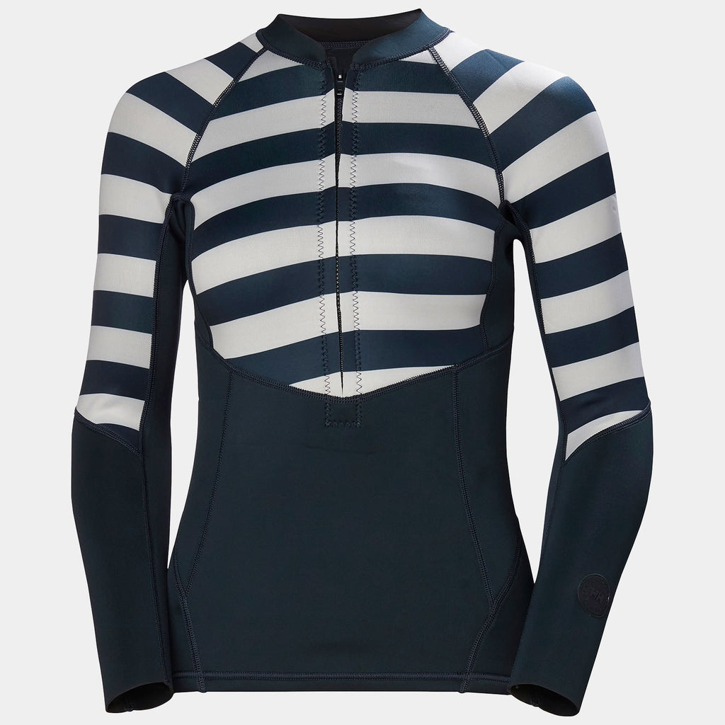 W WATERWEAR JACKET 20, NAVY STRIPE, L
