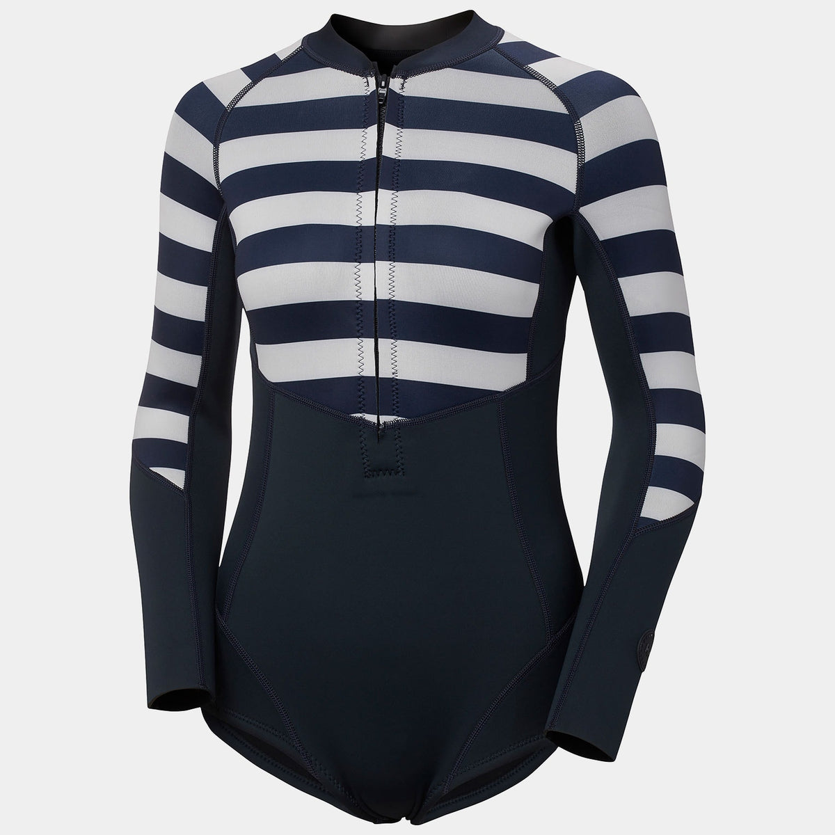 W WATERWEAR LONGSLEEVE WETSUIT, NAVY STRIPE, S