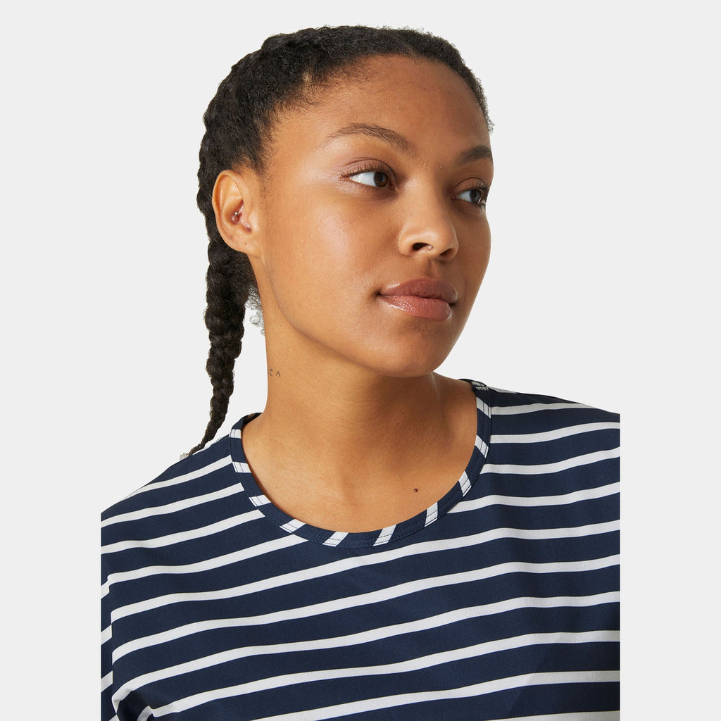 W THALIA SUMMER TOP, NAVY STRIPE, XL