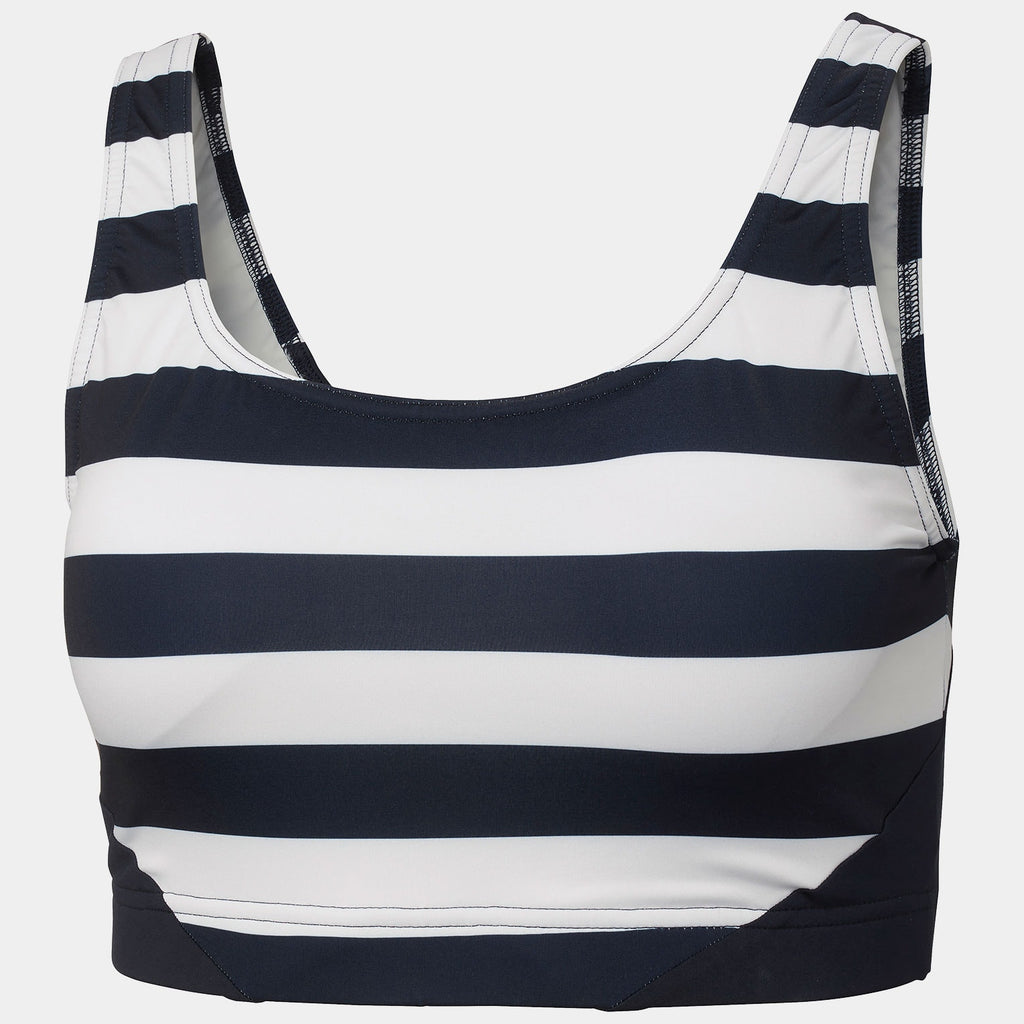W HP BIKINI TOP, NAVY STRIPE, S