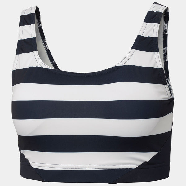 W HP BIKINI TOP, NAVY STRIPE, S