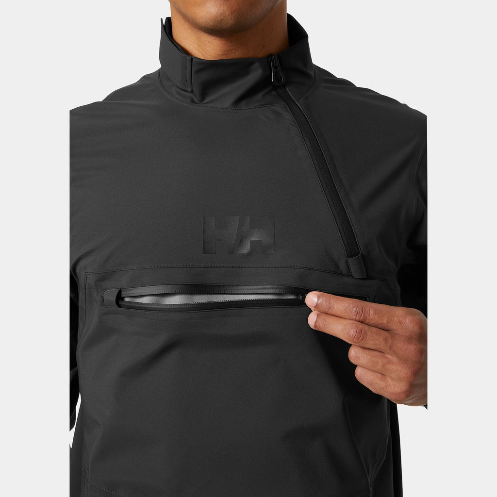 FOIL SHELL SMOCK, EBONY, S