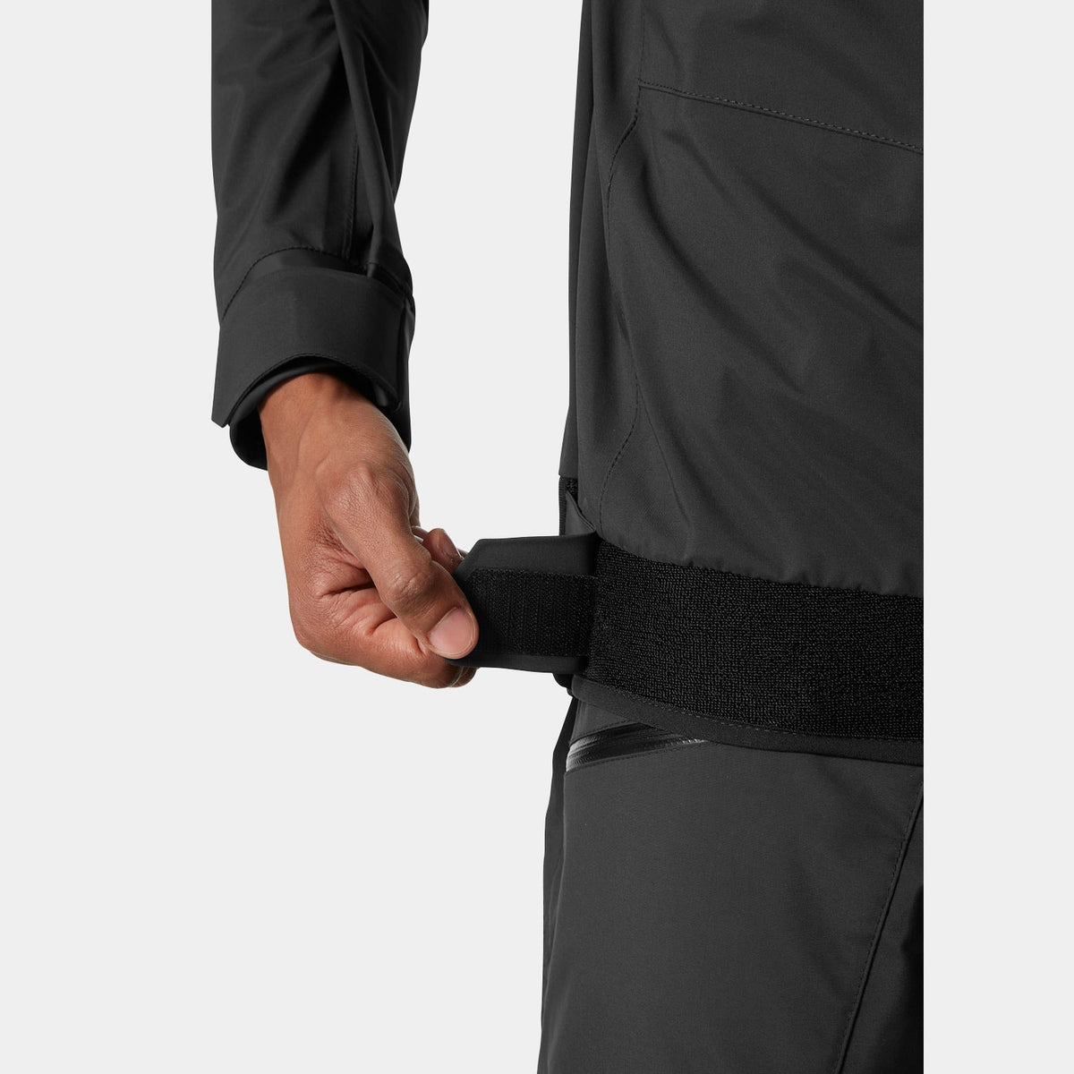 FOIL SHELL SMOCK, EBONY, S