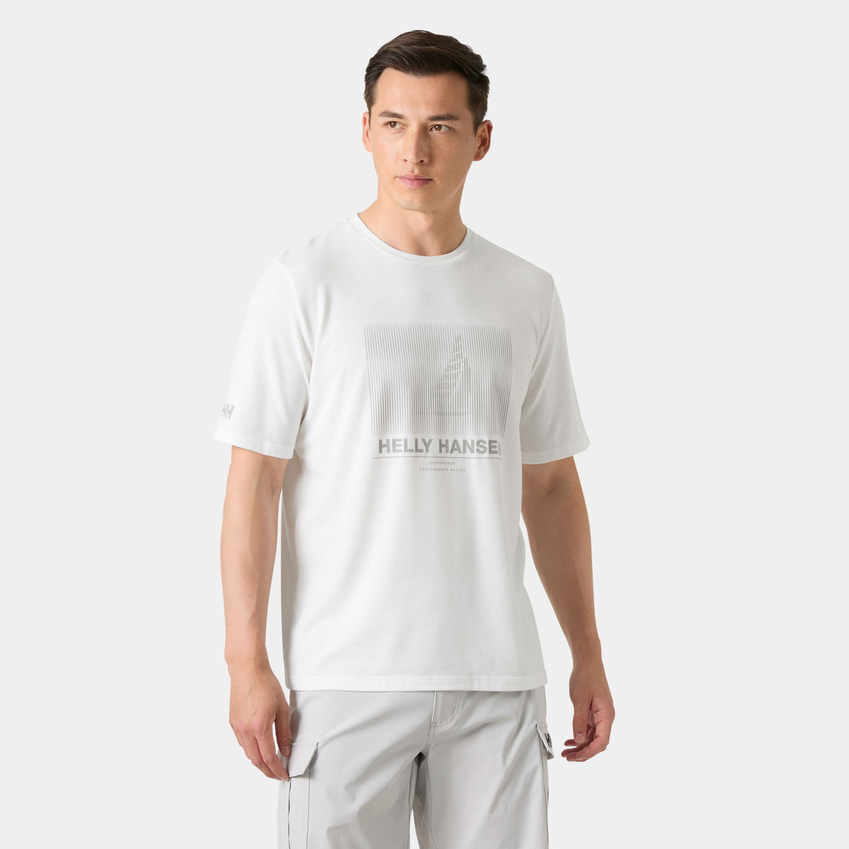 HP RACE GRAPHIC TSHIRT, WHITE, XXL