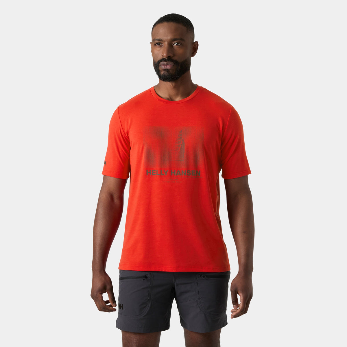 HP RACE GRAPHIC TSHIRT, ALERT RED, XXL