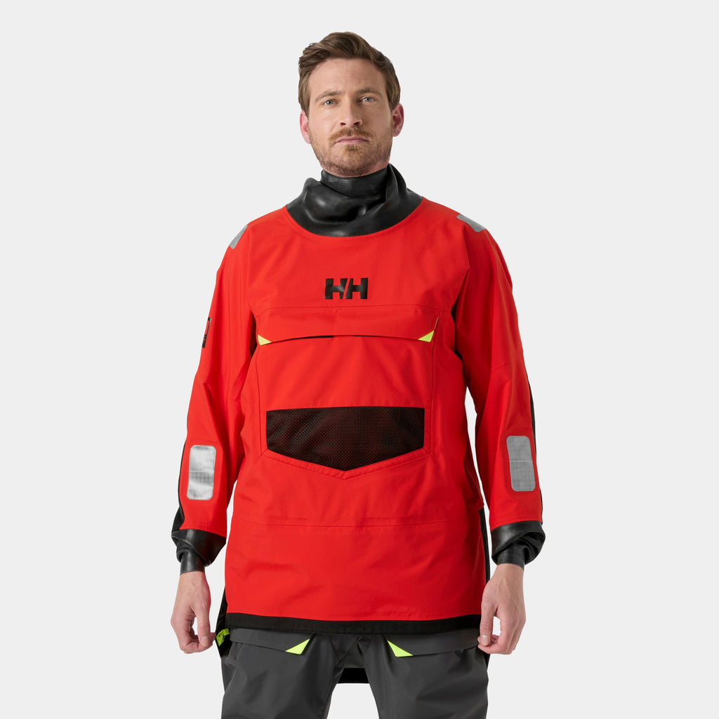 GIR OCEAN SMOCK TOP, ALERT RED, XXL