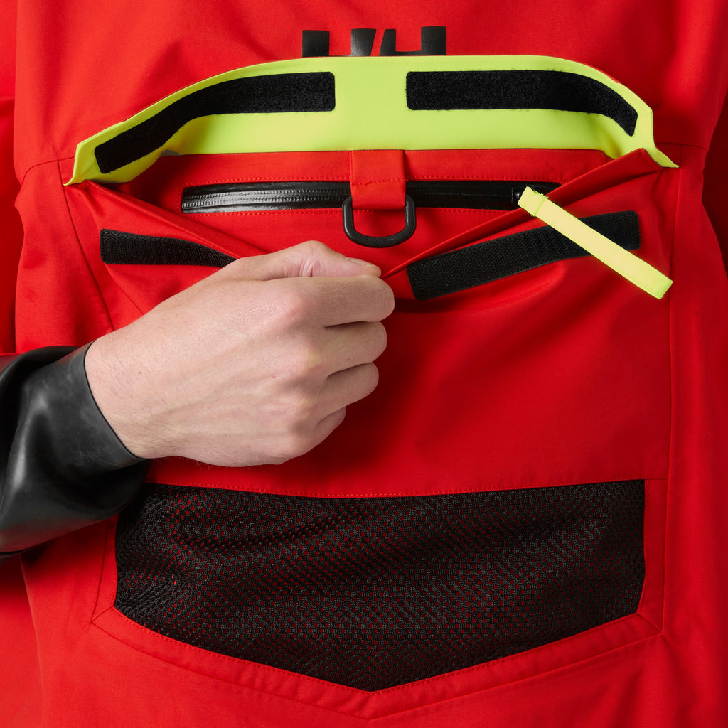 GIR OCEAN SMOCK TOP, ALERT RED, XXL