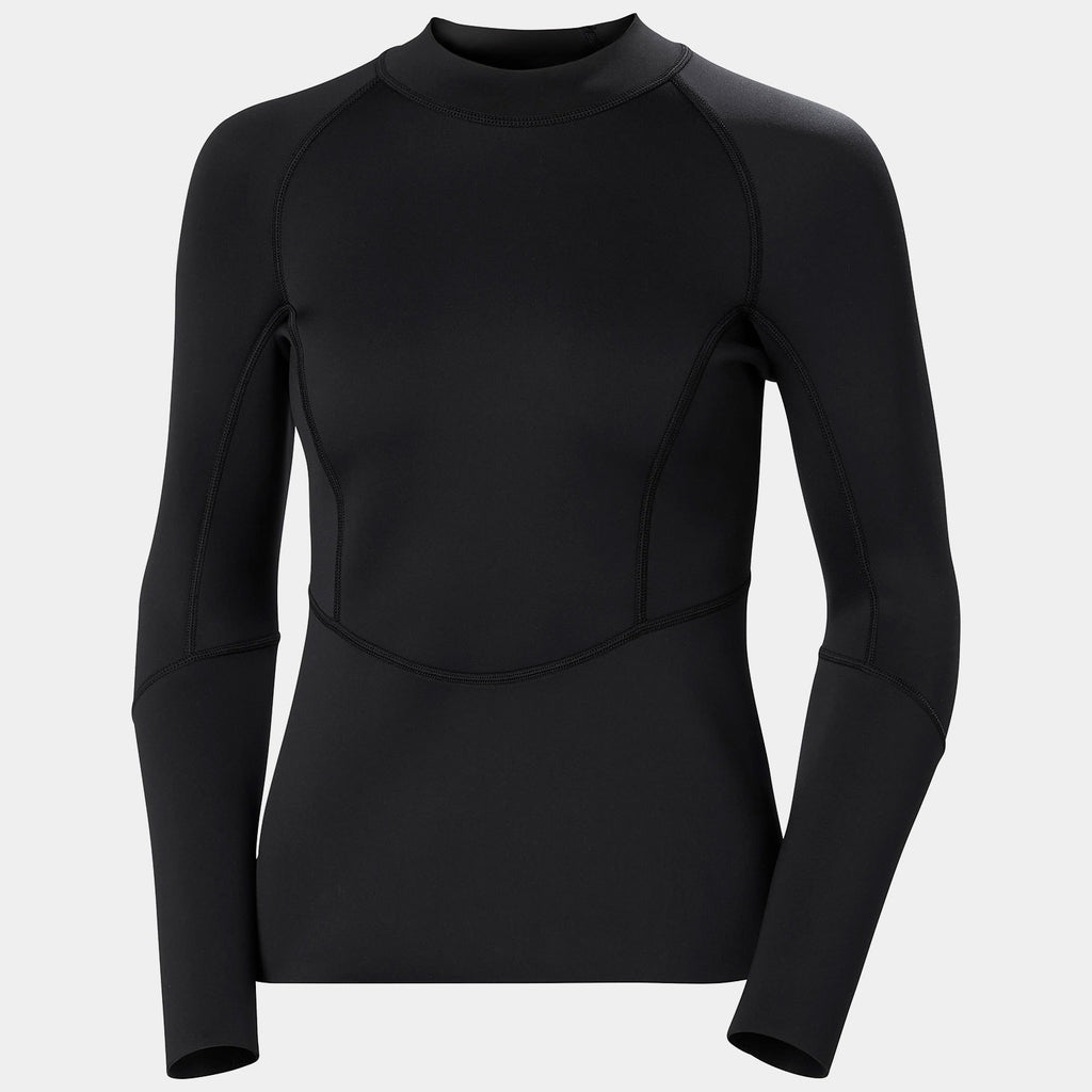 W WATERWEAR TOP, BLACK, L