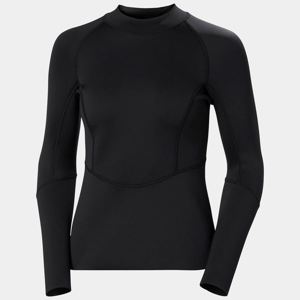W WATERWEAR TOP, BLACK, L