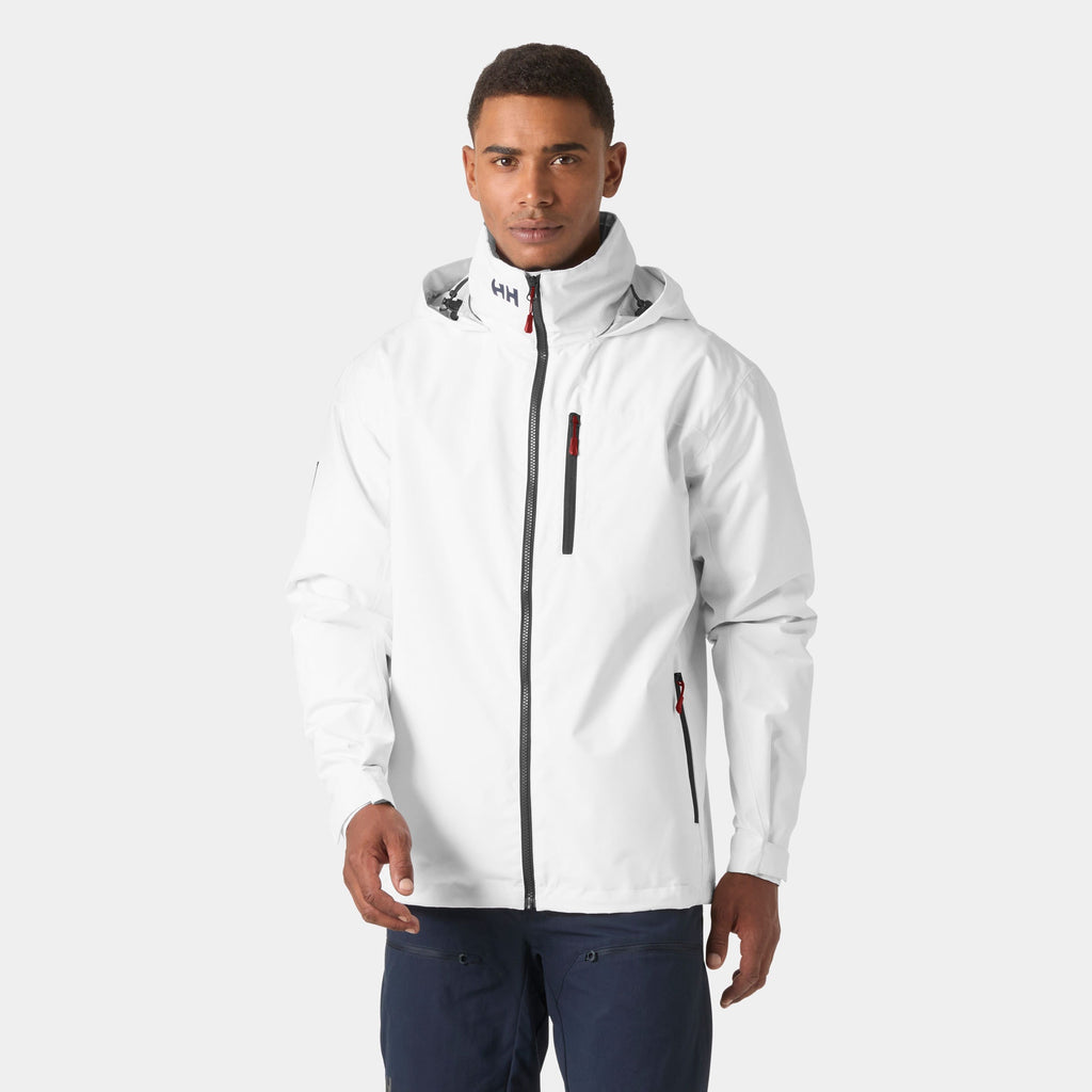 CREW HOODED MIDLAYER JACKET 2, WHITE, XXL