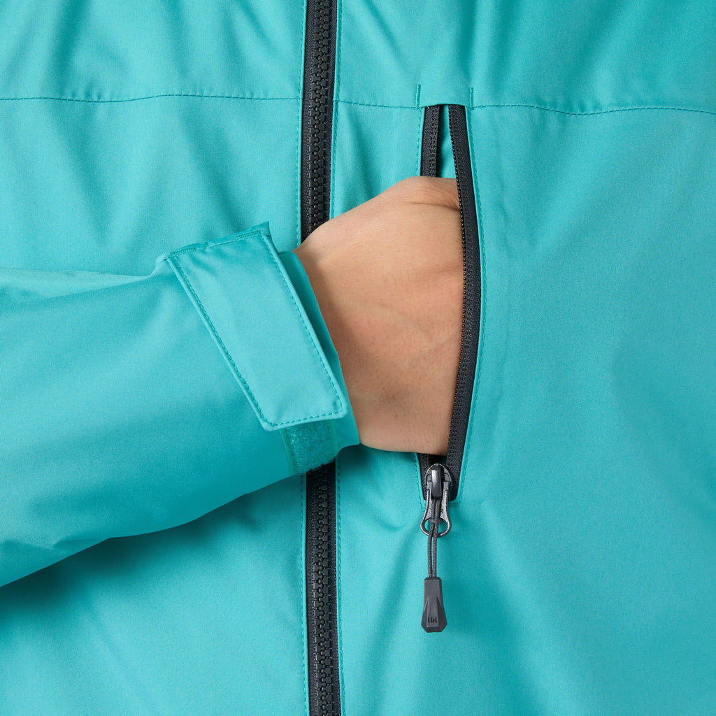 CREW HOODED MIDLAYER JACKET 2, DARK MINT, S