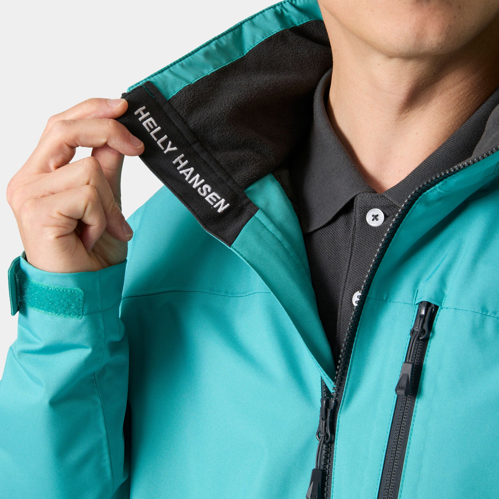 CREW HOODED MIDLAYER JACKET 2, DARK MINT, S