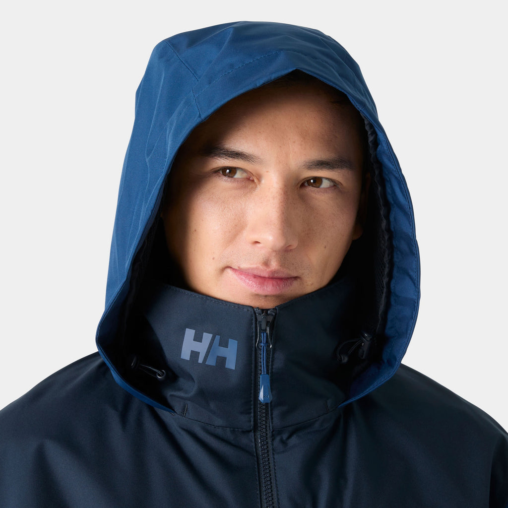 CREW HOODED MIDLAYER JACKET 2, DARK BLUE, XXL