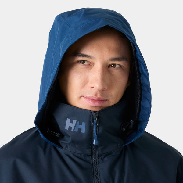 CREW HOODED MIDLAYER JACKET 2, DARK BLUE, XXL
