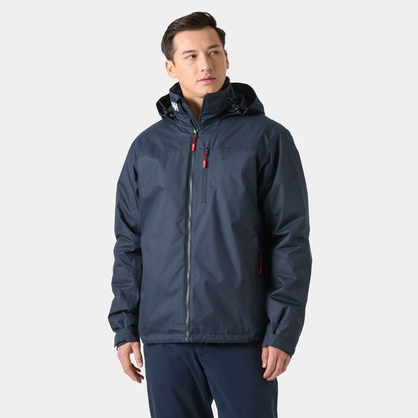 CREW HOODED MIDLAYER JACKET 2, NAVY, XXL
