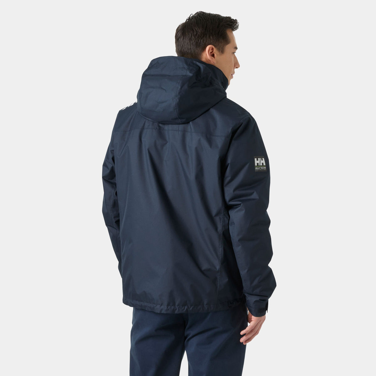 CREW HOODED MIDLAYER JACKET 2, NAVY, XXL
