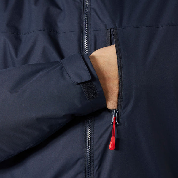 CREW HOODED MIDLAYER JACKET 2, NAVY, XXL