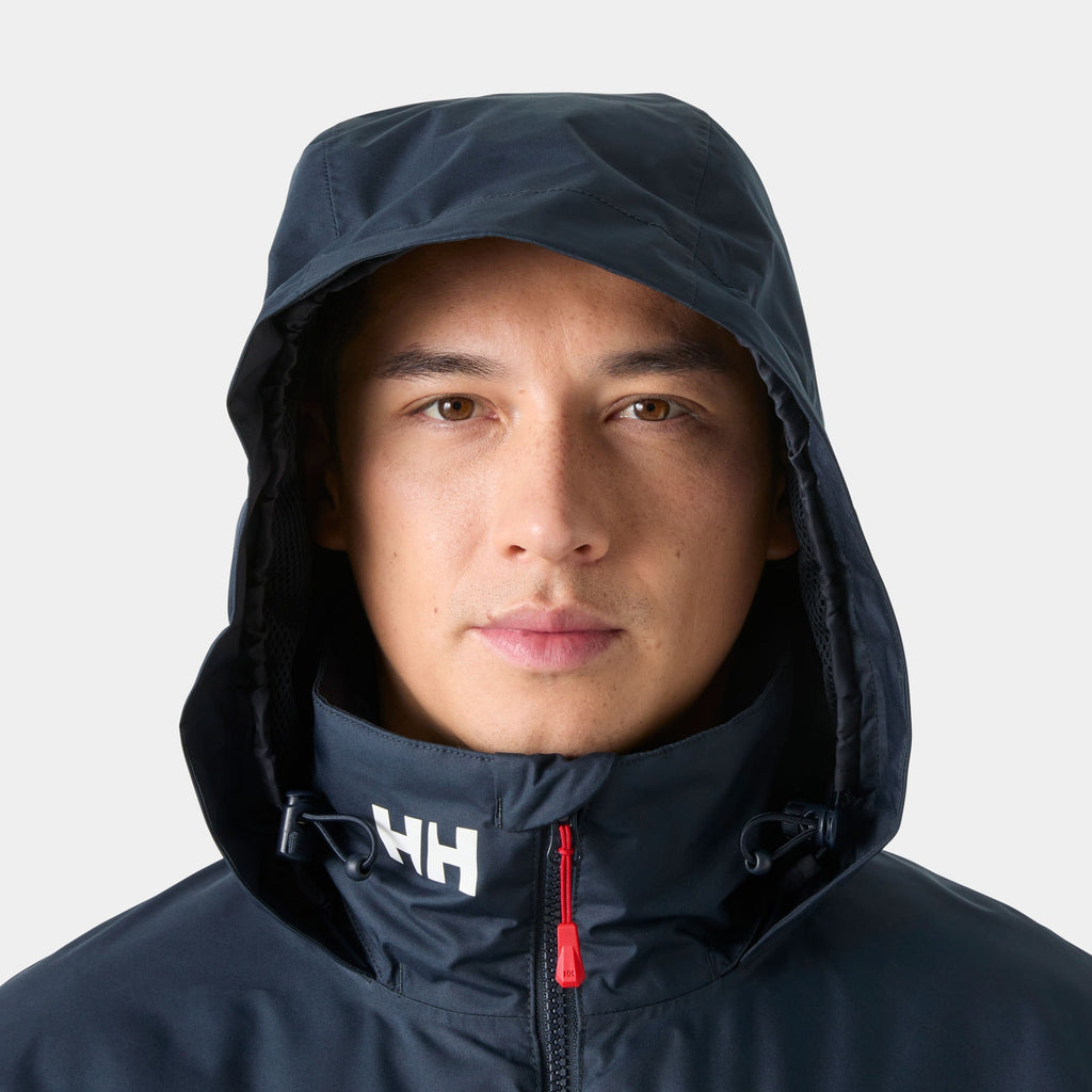 CREW HOODED MIDLAYER JACKET 2, NAVY, XXL