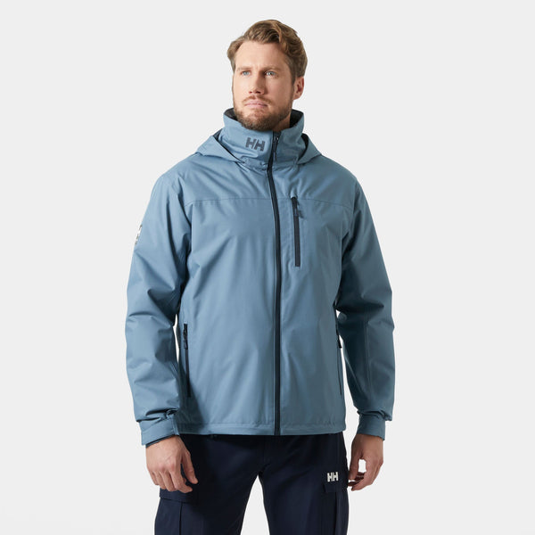 CREW HOODED MIDLAYER JACKET 2, WASHED NAVY, XXL