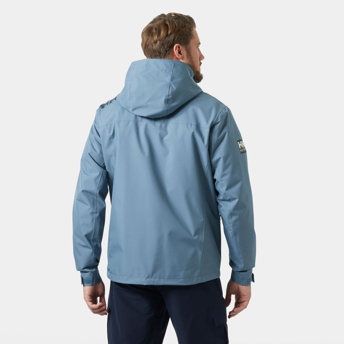 CREW HOODED MIDLAYER JACKET 2, WASHED NAVY, XXL