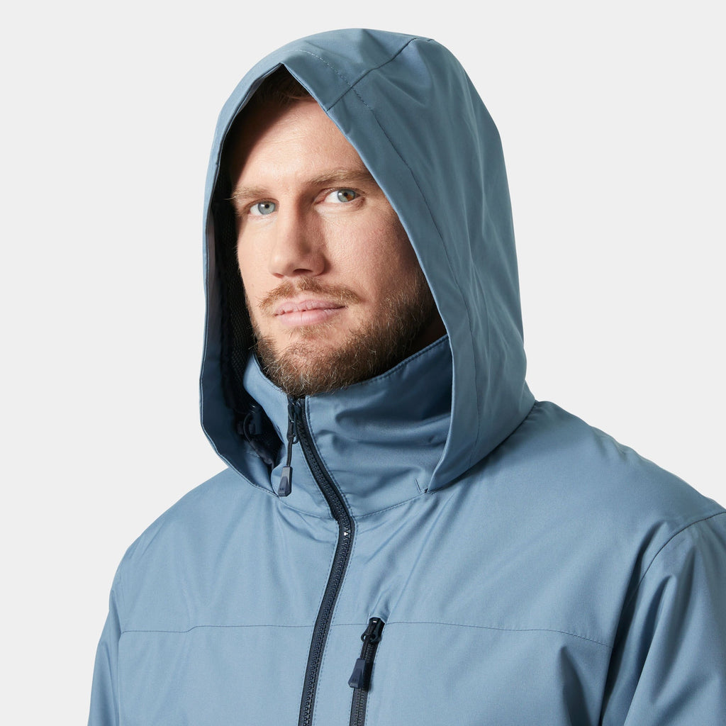 CREW HOODED MIDLAYER JACKET 2, WASHED NAVY, XXL