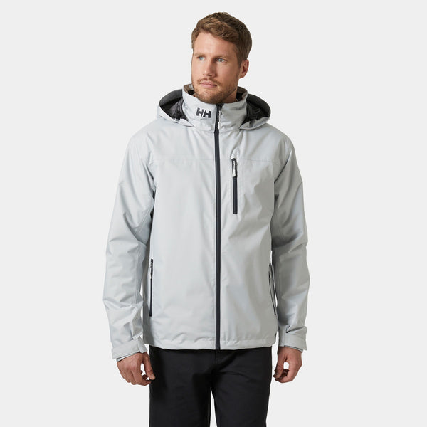 CREW HOODED MIDLAYER JACKET 2, GREY FOG, XXL