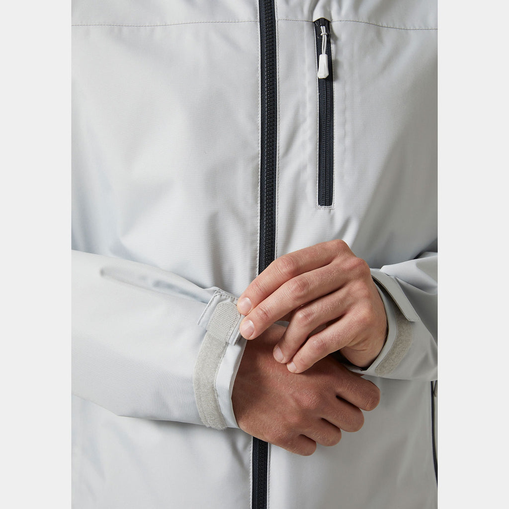 CREW HOODED MIDLAYER JACKET 2, GREY FOG, XXL