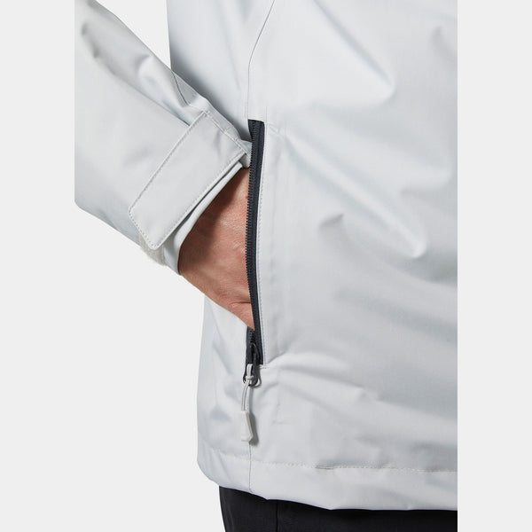 CREW HOODED MIDLAYER JACKET 2, GREY FOG, XXL