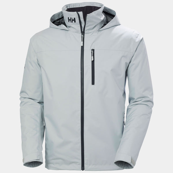 CREW HOODED MIDLAYER JACKET 2, GREY FOG, XXL