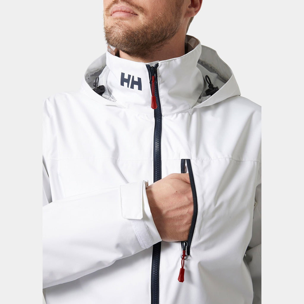 CREW HOODED JACKET 20, WHITE, XXL
