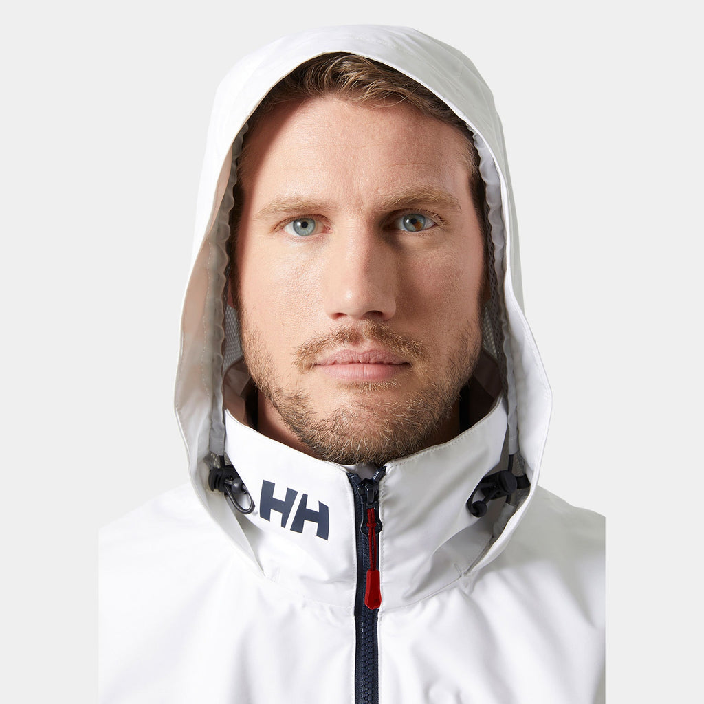 CREW HOODED JACKET 20, WHITE, XXL