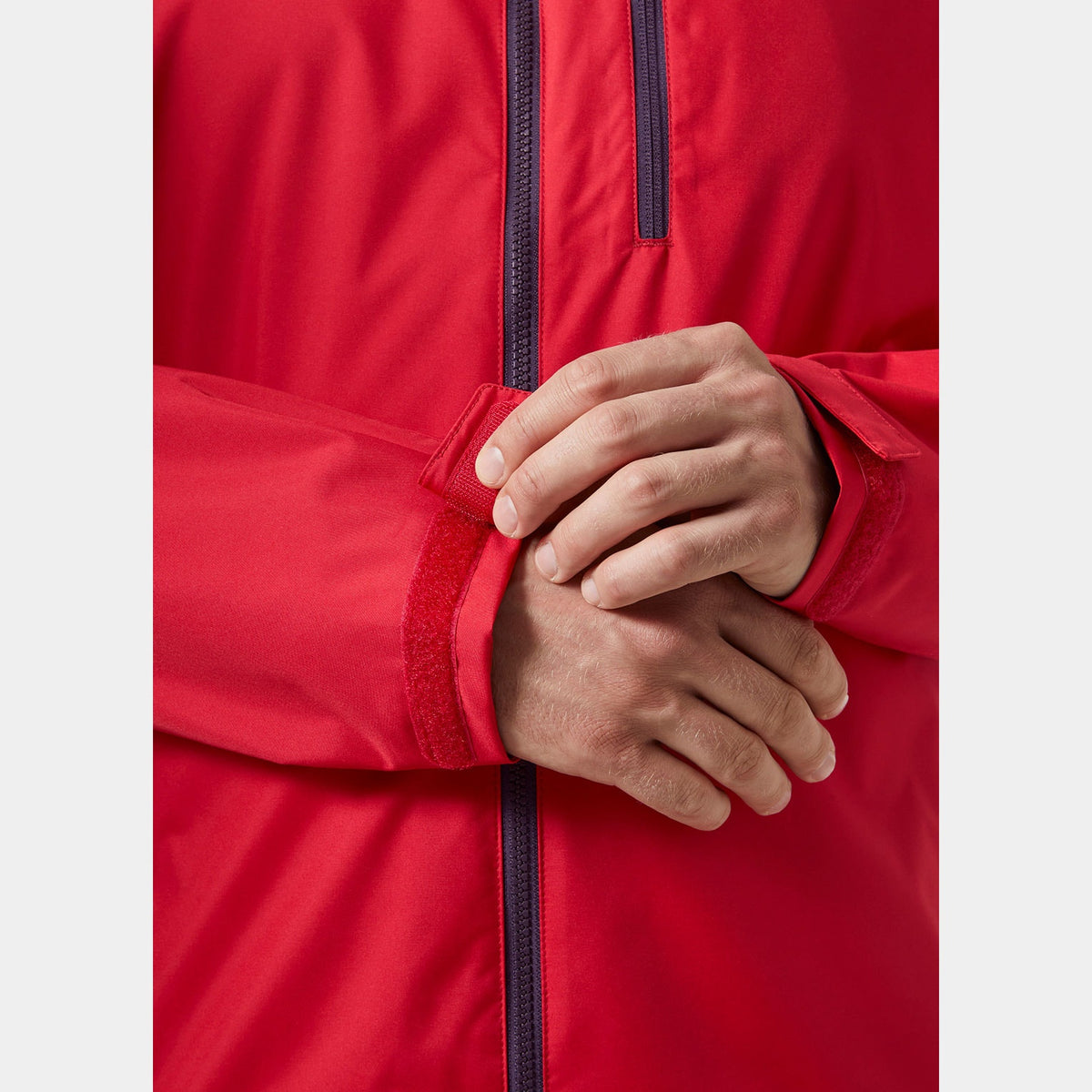 CREW HOODED JACKET 20, RED, L