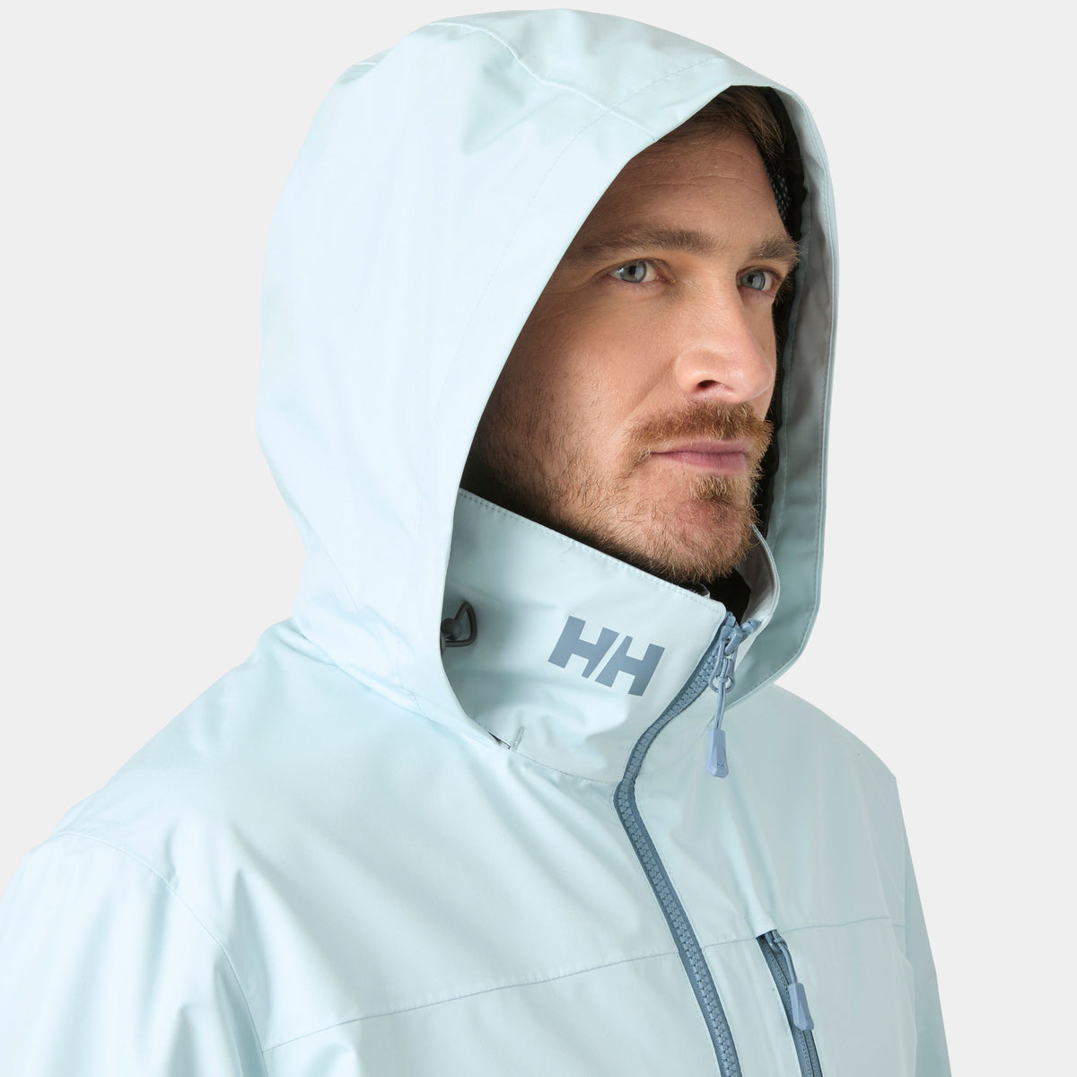 CREW HOODED JACKET 20, BARELY BLUE, XXL