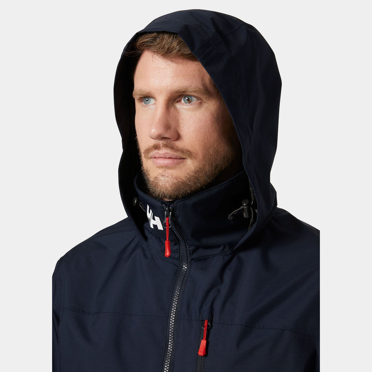 CREW HOODED JACKET 20, NAVY, XXL