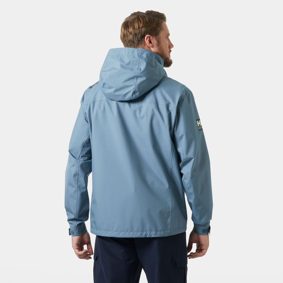 CREW HOODED JACKET 20, WASHED NAVY, XXL
