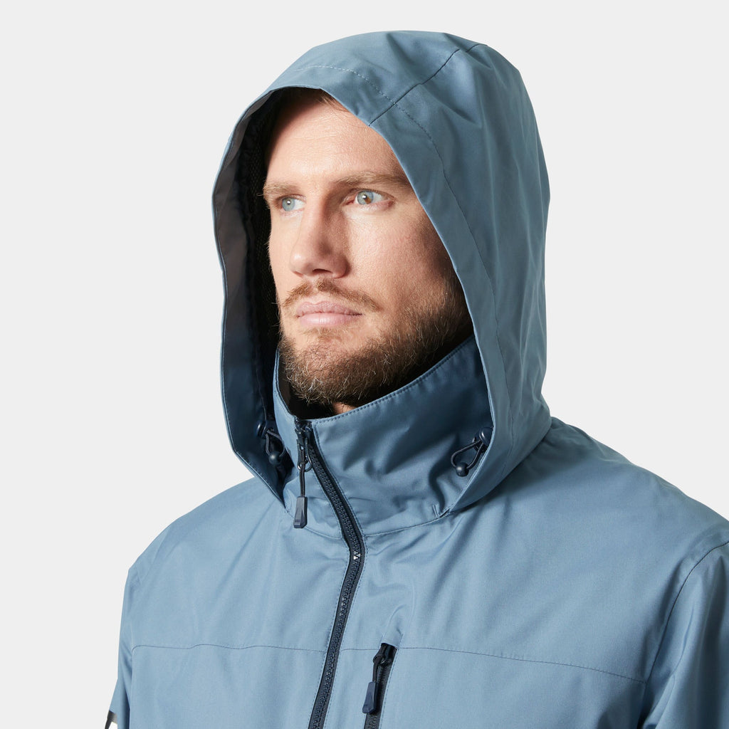 CREW HOODED JACKET 20, WASHED NAVY, XXL