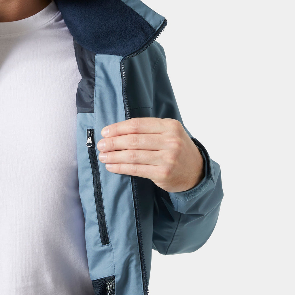 CREW HOODED JACKET 20, WASHED NAVY, XXL
