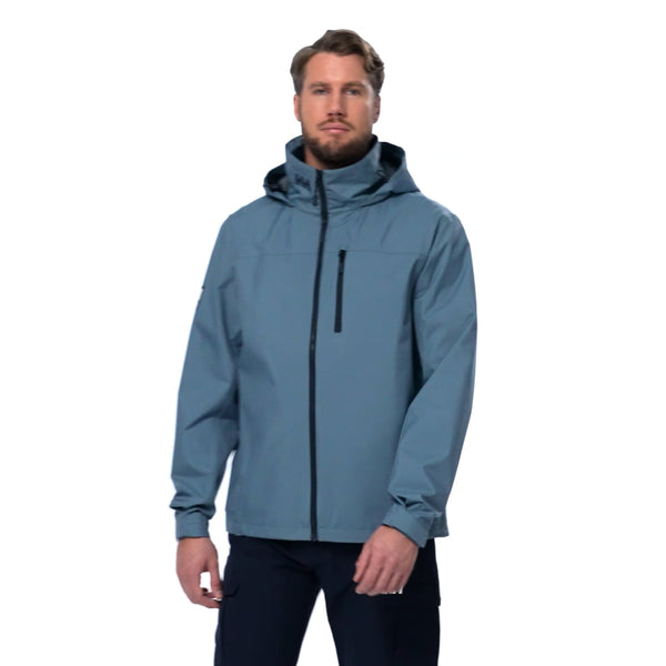 CREW HOODED JACKET 20, WASHED NAVY, XXXL