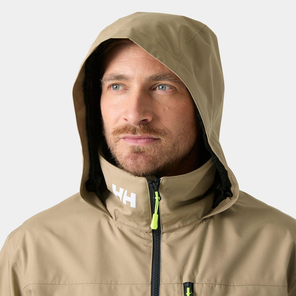 CREW HOODED JACKET 20, PEBBLE, XXL