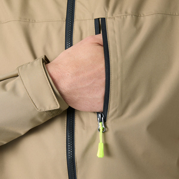 CREW HOODED JACKET 20, PEBBLE, XXL