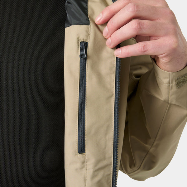 CREW HOODED JACKET 20, PEBBLE, XXL