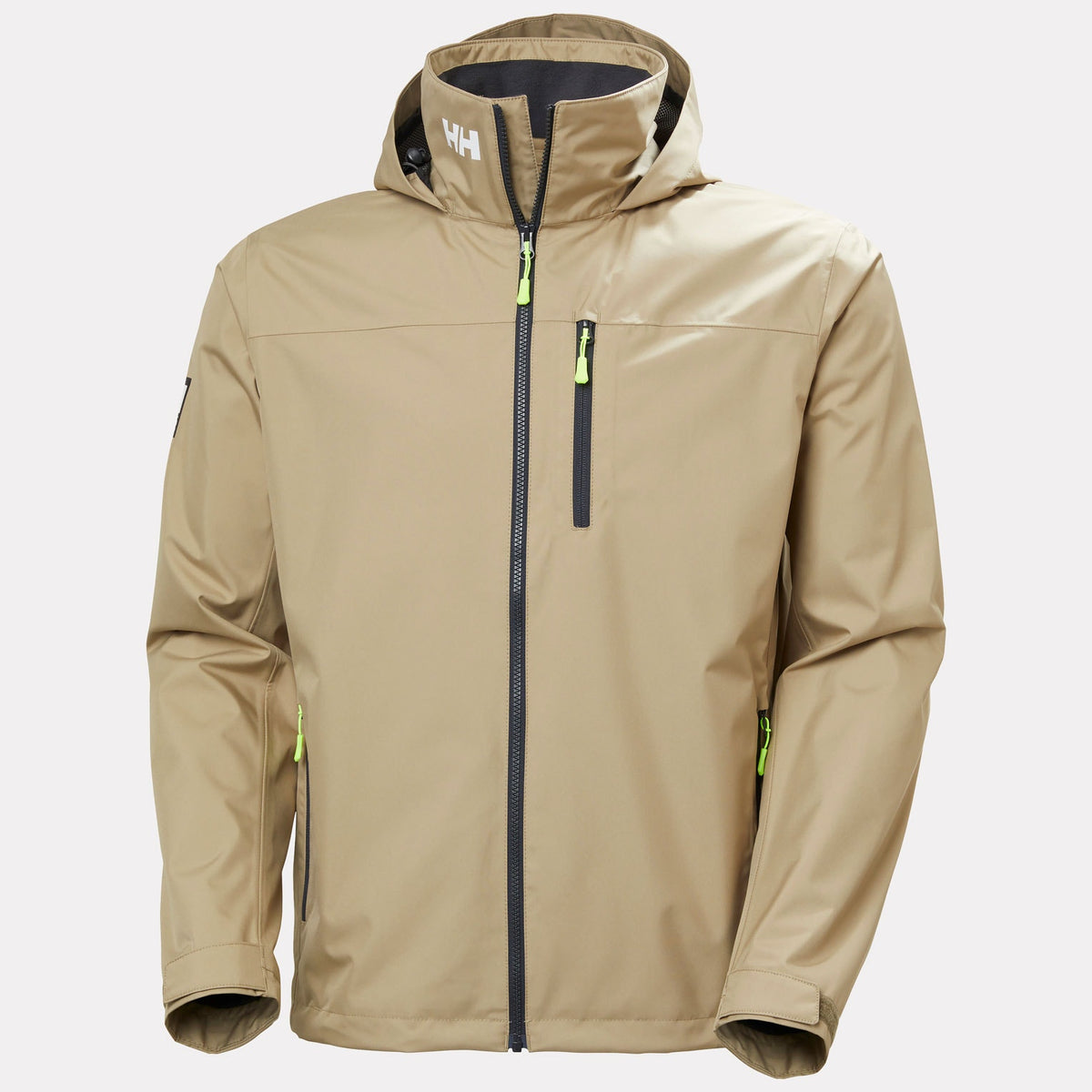 CREW HOODED JACKET 20, PEBBLE, XXL